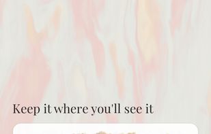 Steadily is meant to be left somewhere you walk past - a counter, a shelf, an old tablet.