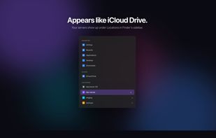 Appears like iCloud Drive in the sidebar.