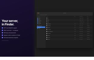 Your server, in Finder.