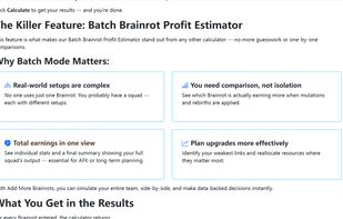 StealBrainrotCalc screenshot 1