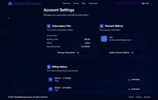 StealthBrowser screenshot 1