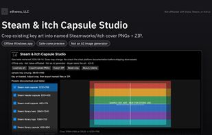 Steam & itch Capsule Studio screenshot 1