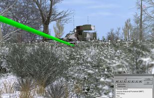 The after action report feature can be used to determine points of impact.