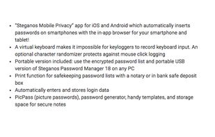 Steganos Password Manager screenshot 2