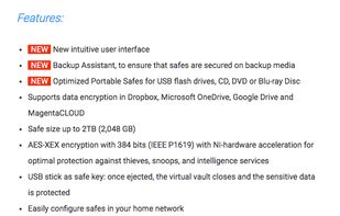 Steganos Safe screenshot 3