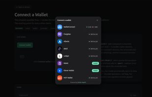 Stellar appkit - wallet list desktop