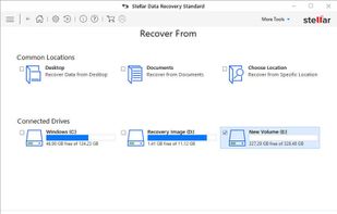 Stellar Data Recovery - Select Drive for Recovery