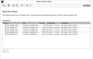 Stellar Repair for Video screenshot 1