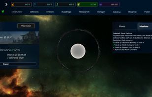Megastructures - Megastructures is one of our major ingame integrations. After you level up certain technologies, you'll be able to create unique planet types with different features like Dark Matter production, view neighbour planets on the galaxy, upgraded mines, etc.