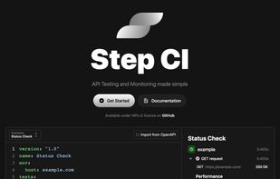 Step CI screenshot 1