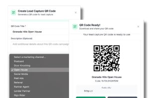 The QR Code Dynamic Generator allows agents to create trackable QR codes for yard signs, flyers, and open houses. Each scan is logged as a lead and attributed to the specific campaign, providing visibility into which marketing efforts generate buyer interest. Codes can be updated without reprinting, ensuring flexibility and reducing wasted materials.