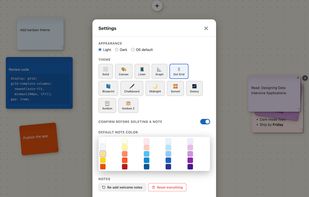 Adjust settings, choose your favorite themes