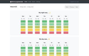 stimmungskalender screenshot 1