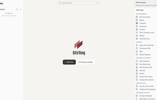 Stirling PDF screenshot 1