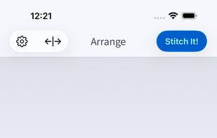 Stitch screenshots horizontally on iPhone and iPad for side-by-side comparisons.