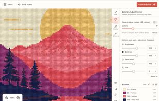 Image conversion screen