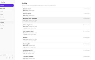 Audit log