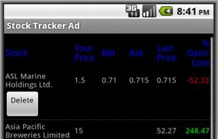 Stock Tracker screenshot 2