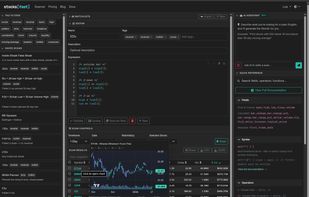 Scanner interface with hover chart.