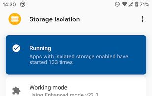 Storage Isolation screenshot 1