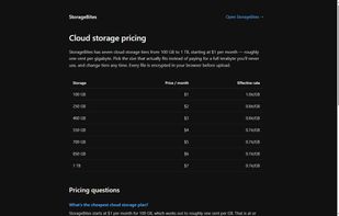 StorageBites screenshot 1