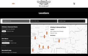 Example of a customized store locator built with Storepoint.