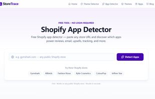 shopify app detector