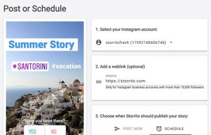 Instagram Story Scheduling