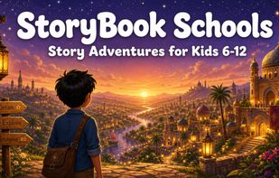 StoryBook Schools: children aged 6 to 12 write their own stories, and every page becomes an illustrated book.
