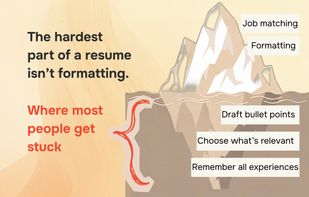 Most people struggle to write the resume content