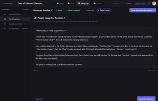 Story Recap