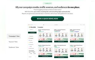 All your campaign results, traffic sources, and audiences in one place.