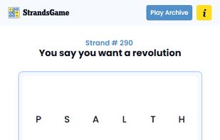 Strands Game screenshot 1