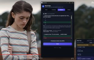 Streal provides contextual quizzes based on movies