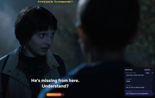 Dual subtitles on Netflix for better language learning
