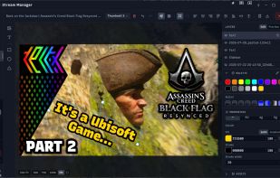 Thumbnail editor page where you can create and edit thumbnails for your streams