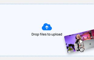 Drag and drop video upload