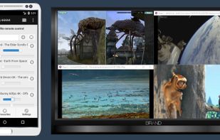 The built-in remtoe control lets you control all players with any browser.