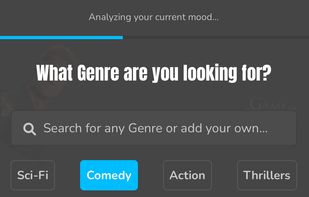 Pick a genre of TV show or movie to narrow down your matches