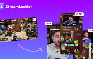 Turn Twitch and Kick streams into TikToks, Instagram Reels and YouTube Shorts with ClipGPT, StreamLadder's AI clip maker. Simply paste a public stream link and let AI automatically find the best moments, generating up to 30 clips per stream with virality scores, captions, hashtags and hooks. Review and customize your highlights before publishing.
