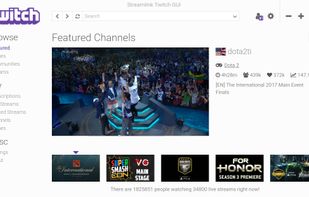 Streamlink Twitch GUI screenshot 1