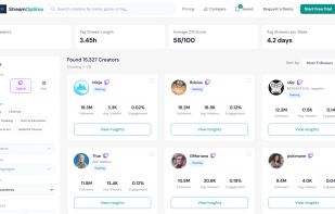 Find influencers via stream-native search filters across Twitch & Kick