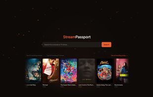 home page with trending