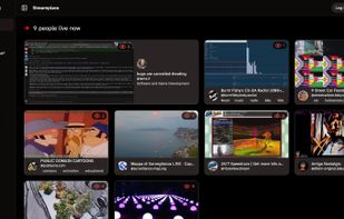 Streamplace app in laptop browser