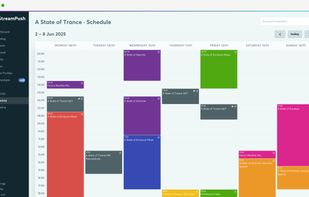 Schedule your own TV station with one-offs, or daily/weekly repeating playlists