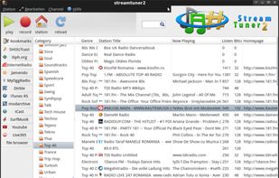 Streamtuner2 screenshot 1