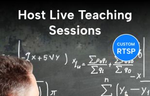 The app enables users to Host Live Teaching Sessions via Custom RTSP by sharing a phone camera, case studies, PYQ (past papers), and notes.