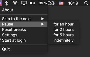 Disable break reminder