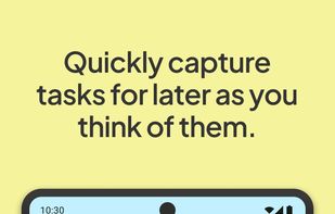Simply add tasks for later, no need to tag or set up folders etc.