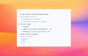 Stripe Projects screenshot 1